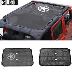 Durable Polyester Mesh Shadow Superior Lid, Reinforced UV Sun Protection, Jeep Wrangler Accessories, 2 Doors, 4 Doors, JK, JKU, 2007-2018 10 Main Sales Jeep Wrangler Capout - №10