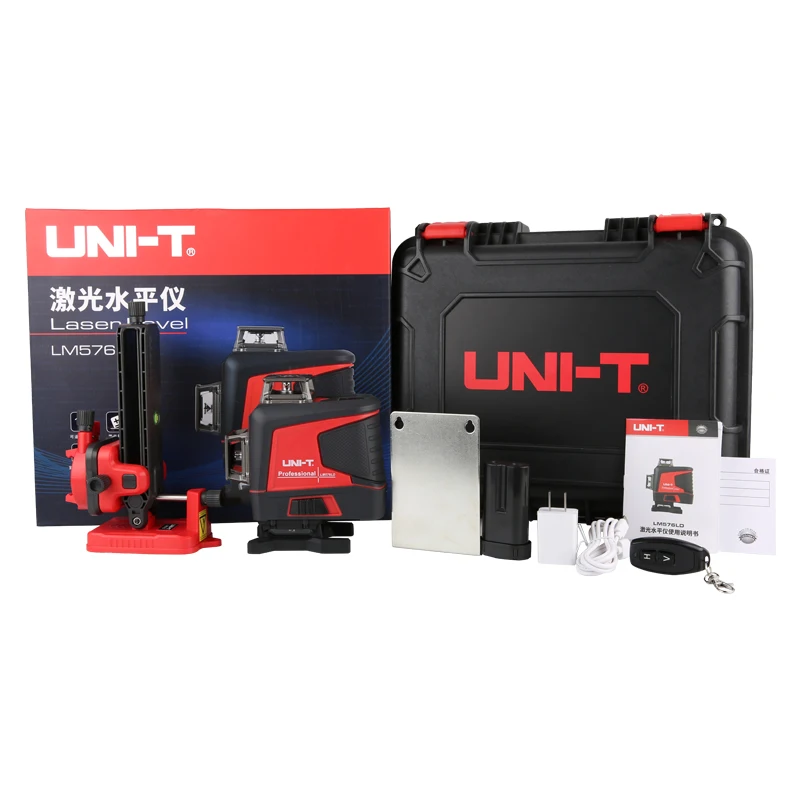 UNI-T LM576LD high-precision 16-line green laser leveler; building/decoration horizontal and vertical measuring instrument