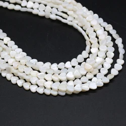 Natural Shell Beads Mother of Pearl Heart Shape Loose Spacer Shell Beaded for Jewelry Making DIY Necklace Bracelet Accessories