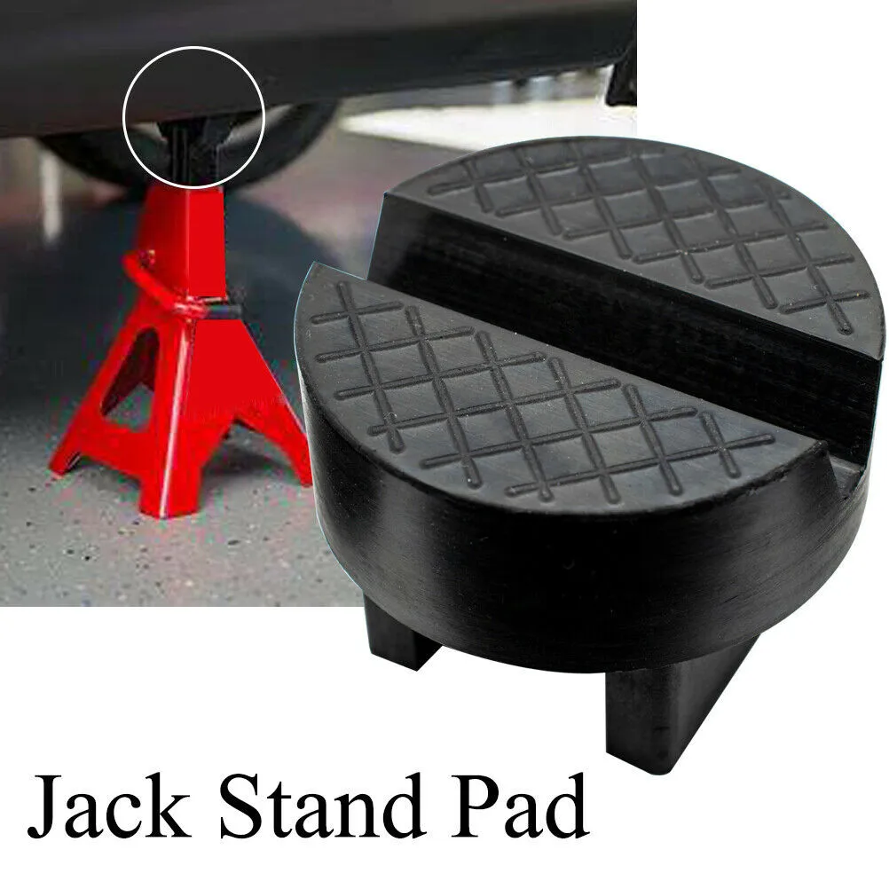 Universal Jack Stand Pad Adaptor Tool Floor Pinch Weld Slotted Rubber Frame Rail Jack Stand Pad Adaptor