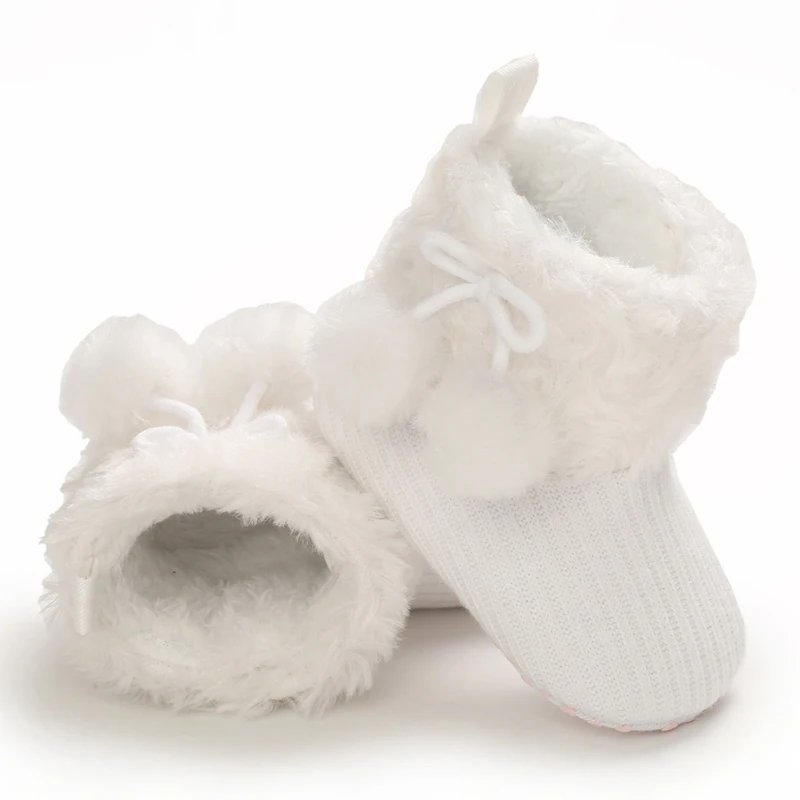 Lovely Newborn Baby Warm Fluffy Boys And Girls Toddlers Shoes Pure Cotton Comfortable Soft Non-Slip Baby Shoes