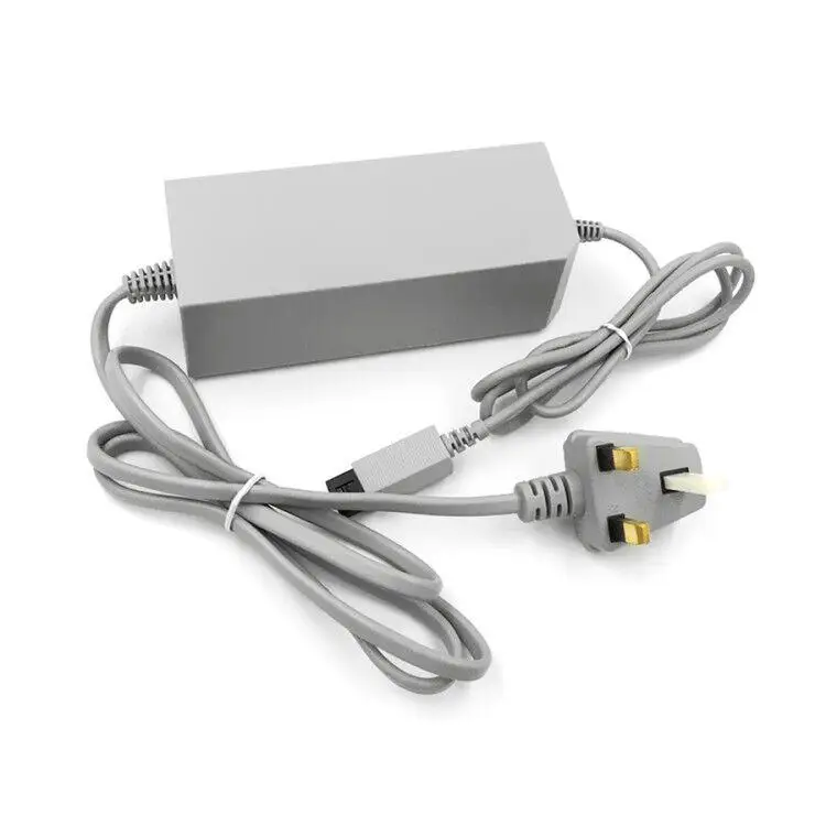 Adaptador de corriente AC 100-240V, cargador de 12V y 3,7a para Nintendo Wii, controlador de consola de juegos, enchufe europeo y británico