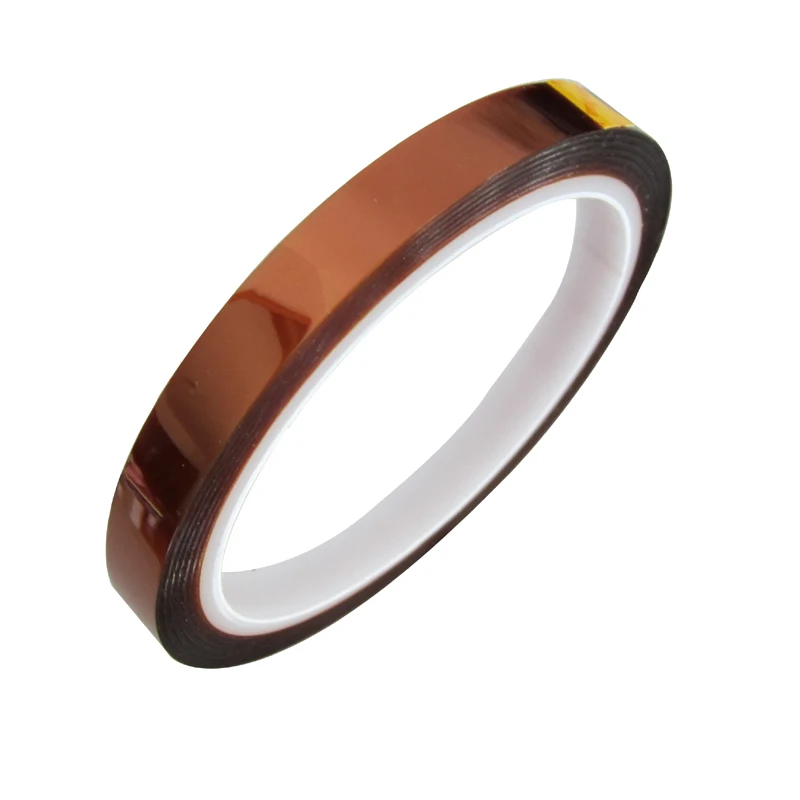 10 Rolls 3/5/6/7/8/10/12mm*33meters Heat resistant tape for sublimation Transfer Thermal,brown-color