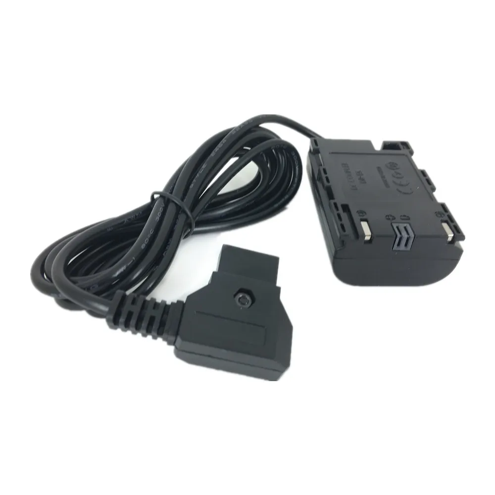 D-الحنفية إلى E6 الدمية البطارية تيار مستمر مقرنة مهائي كابلات الطاقة ل كاميرا كانون سمولهد كما LP-E6