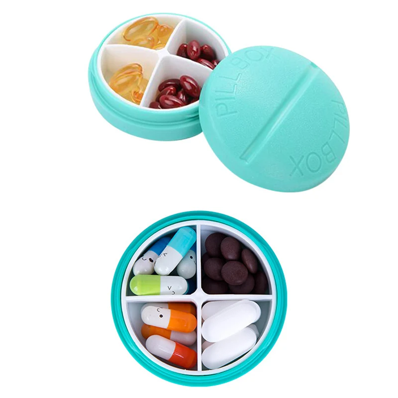 7 Days Weekly Mini Pill Box medicine Organizer Elderly Health Care Survival first aid pill cases Drug tablet Capsule Splitters