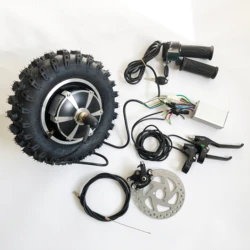 High Torque Geared Hub Motor Kit with Good Climbing Capacity, Wheelbarrow Transport, Robert Go Cart, Wheelchair Low Speed Motor