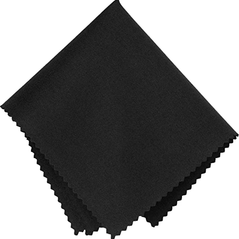 Drop shipping New 10pcs Microfiber Cloth Glasses Cleaning Cloths Accessories Clothes Glasses Lens Black Cloth Glasses U9S3