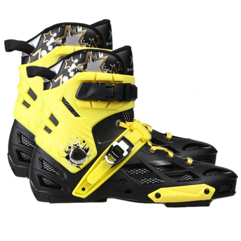 Xuanwu erwachsene roller skates rollschuhe rollschuhe männer und frauen gerade row geschwindigkeit skating blume flache schuhe racing schuhe