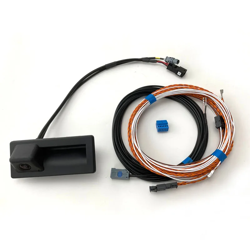 

Rear View Trunk handle Camera with Highline Wiring harness For Octavia MK3 For superb 3V B8 3V0 827 566 N