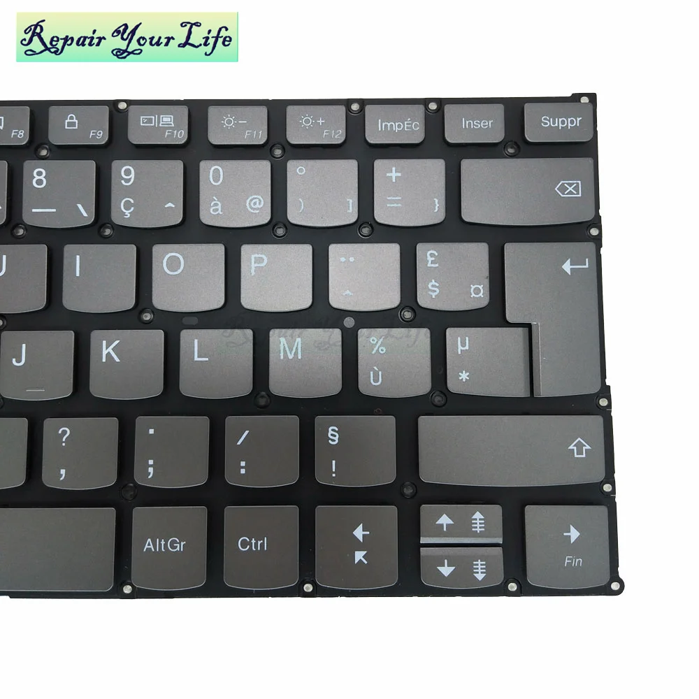 Imagem -04 - Teclado de Retroiluminação para Lenovo Yoga 53014 530-14ikb 530-14arr C640-13iml Flex 6-14arr Sn20n04591 Reino Unido Francês Azerty