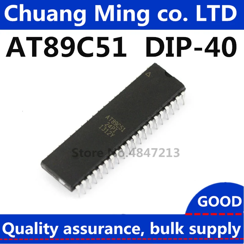 AT89C51-24PU AT89C52-24PI AT89S51-24PU AT89S52-24PU AT89C2051-24PU AT89C4051-24PU AT89C55WD AT89C1051 10 개/몫 IC 있음!