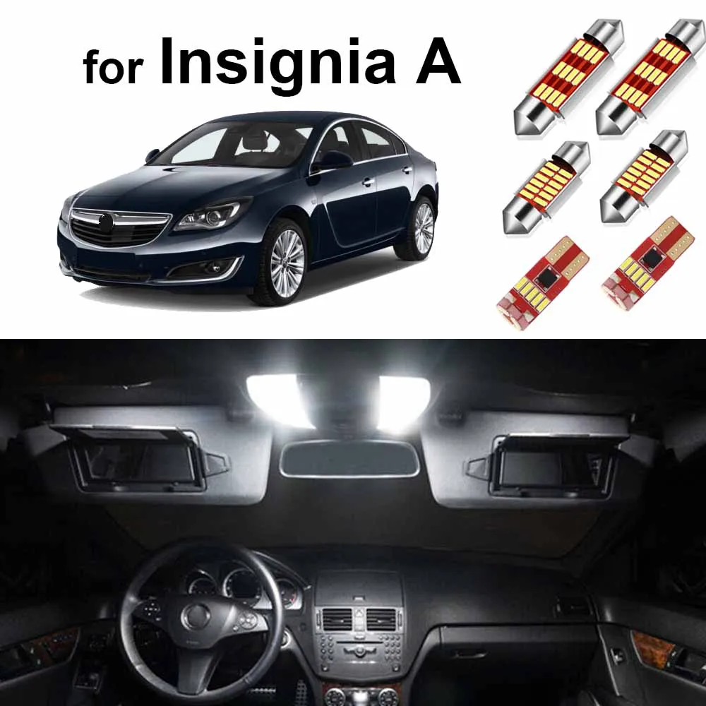 17Pcs Led Interior Lights For Opel Insignia A Vauxhall 2008-2016 2017 Sedan Saloon Estate Hatchback Sports G09 LED Bulb Canbus