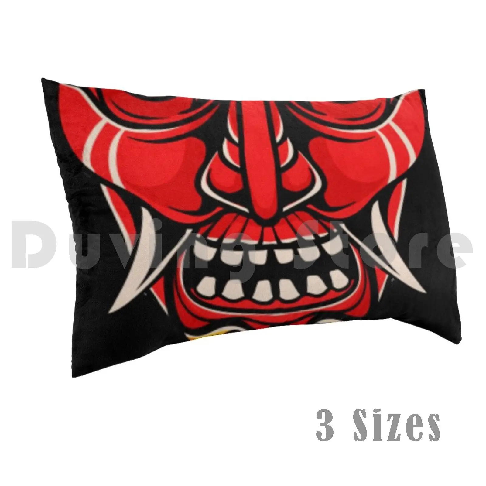 Pillow Case Japanese Oni 2321 Japanese Demon Oni Black White 2020 2021 2022 Old New Curren