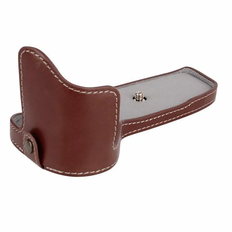 portable PU leather Camera Case bag Half Cover For  Canon EOS 6D 6D Mark II 6D2 New Body Bottom Shell