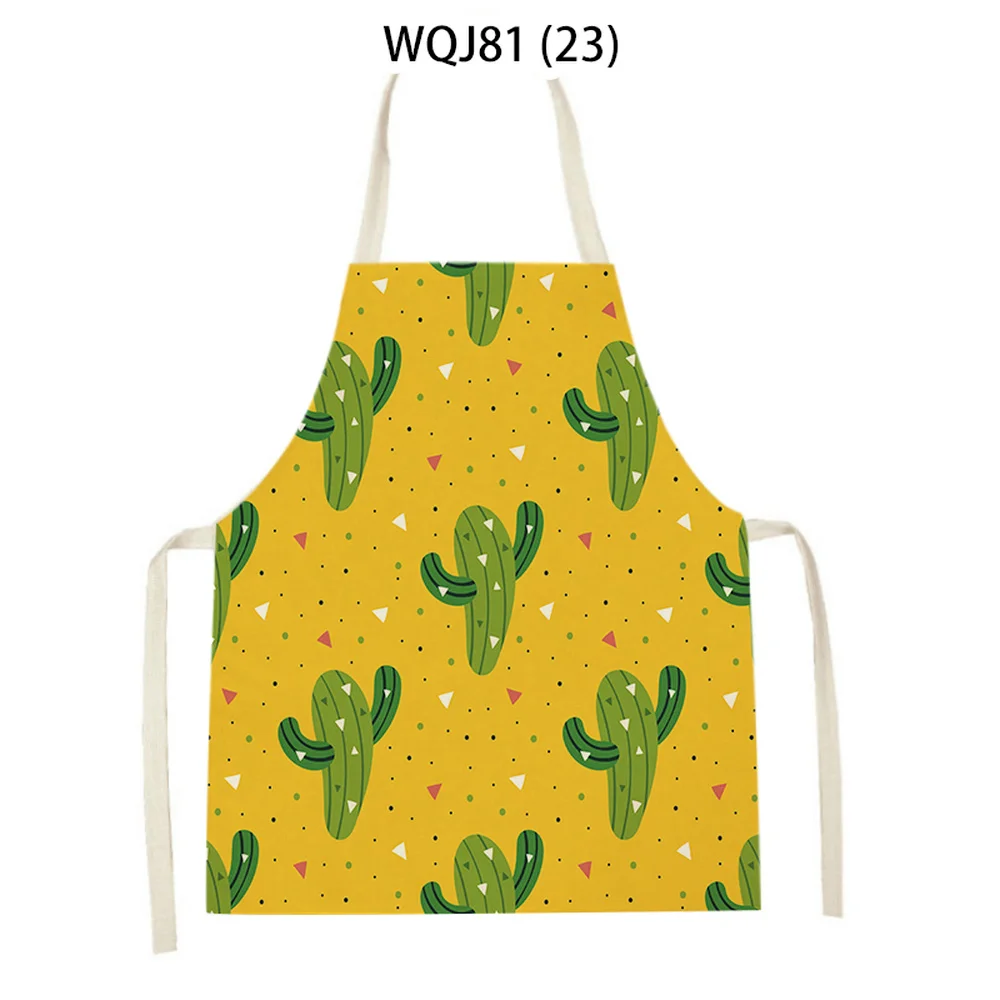 Cactus Pattern for Home and Kitchen House Cleaning Apron for Children Good for Home Kitchen Woman Kitchen Apron Fartuch Tablier