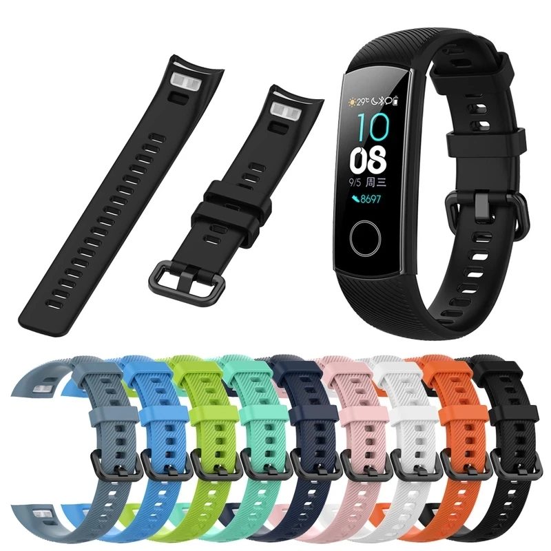 Sport Silicone Strap for Huawei  Honor 4, ENC Standard Replacement, Honor Band 4