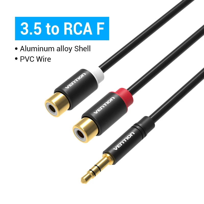 Ventie 3.5mm Male naar 2RCA Vrouwelijke AUX Kabel RCA Jack Splitter Audio Y Kabel voor iPhone Computer Speaker stereo 3.5 Kabel RCA