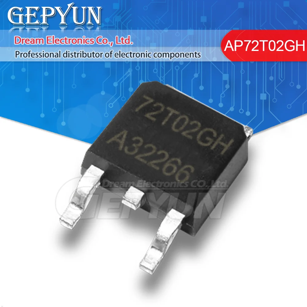 10pcs AP72T02GH TO-252 72T02GH 30V 85A novo Em stock