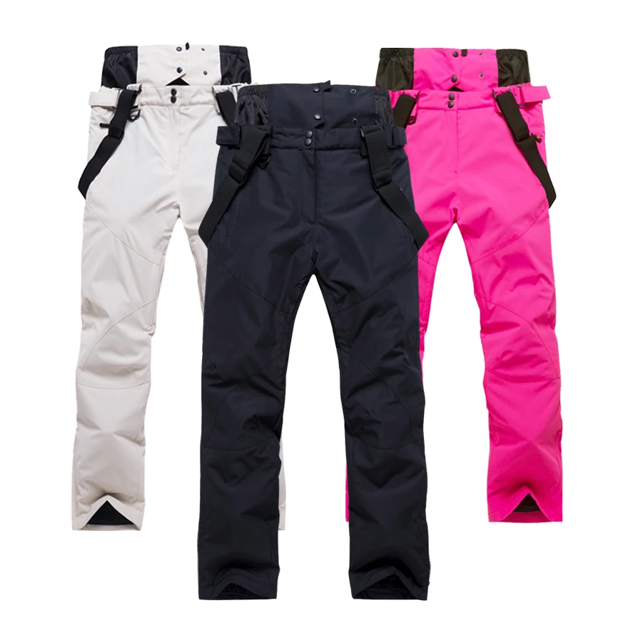 New Ski Pants Men And Women Outdoor High Quality Windproof Waterproof Warm Couple Snow Trousers Winter Ski Snowboard Pants