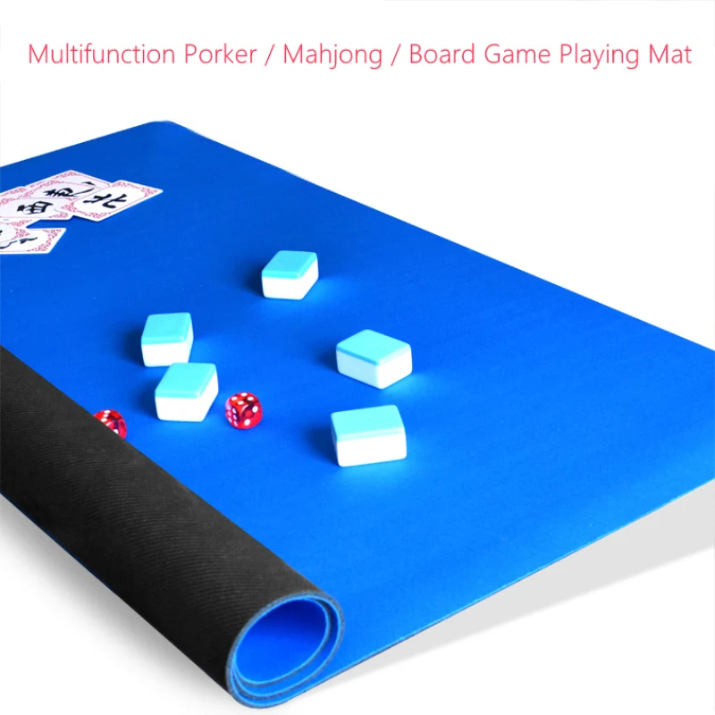 3mm Thicken Rubber Board Games Mahjong Poker Mats Family Home Play Waterproof Non-Slip Multifunction Playmat