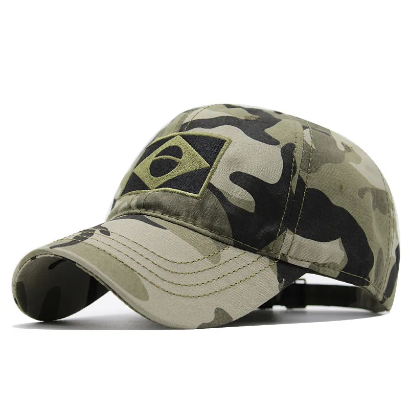 

Brazilian flag camouflage baseball cap fashion jungle combat caps adjustable outdoor cotton casual hat hip hop sports hats