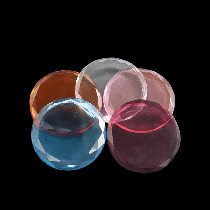 Round Crystal Jade Stone Holder High Qulity Colorful Eyelash Extension Glue Adhesive Stereo Glass Pallet Grafting Makeup Tools