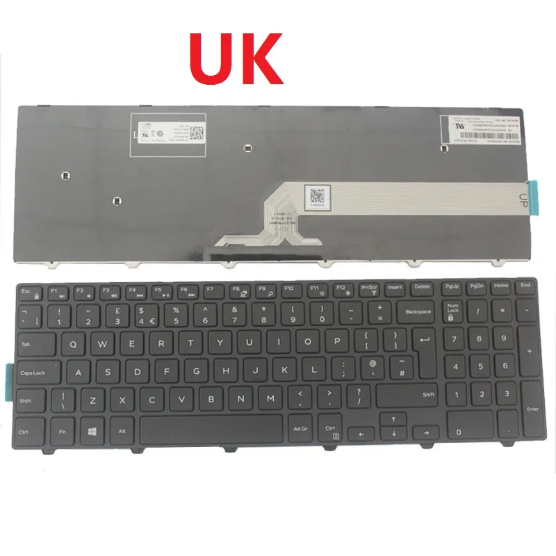 UK/CZ/Czech/LA/Latin/CF/kanadyjska francuska klawiatura do laptopa Dell Inspiron 15-3542 3551 3552 3541 3543 3559 3565 3567 3551 3558