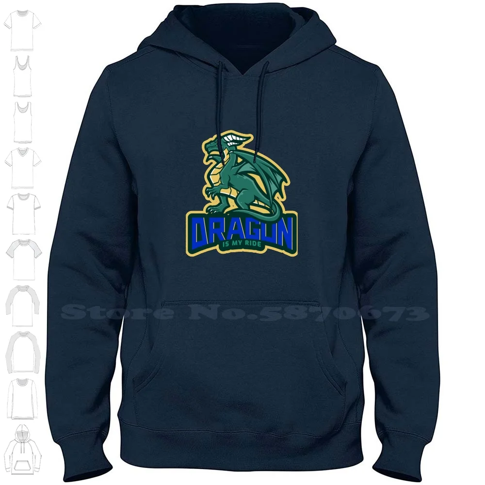 Dragon Is My Ride Long Sleeve Hoodie Sweatshirt Mighty My Ride Ride Puff Puff Pass Dragon Pet Danger Dragon