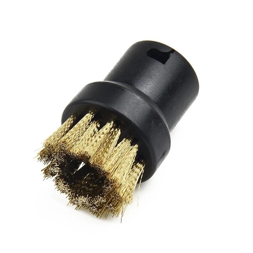 8pcs Round Brush Nozzles Brass Wire Brush Head Repalcements For KARCHER SC1 SC2 SC3 SC4 SC5 Steam Cleaner Accessories