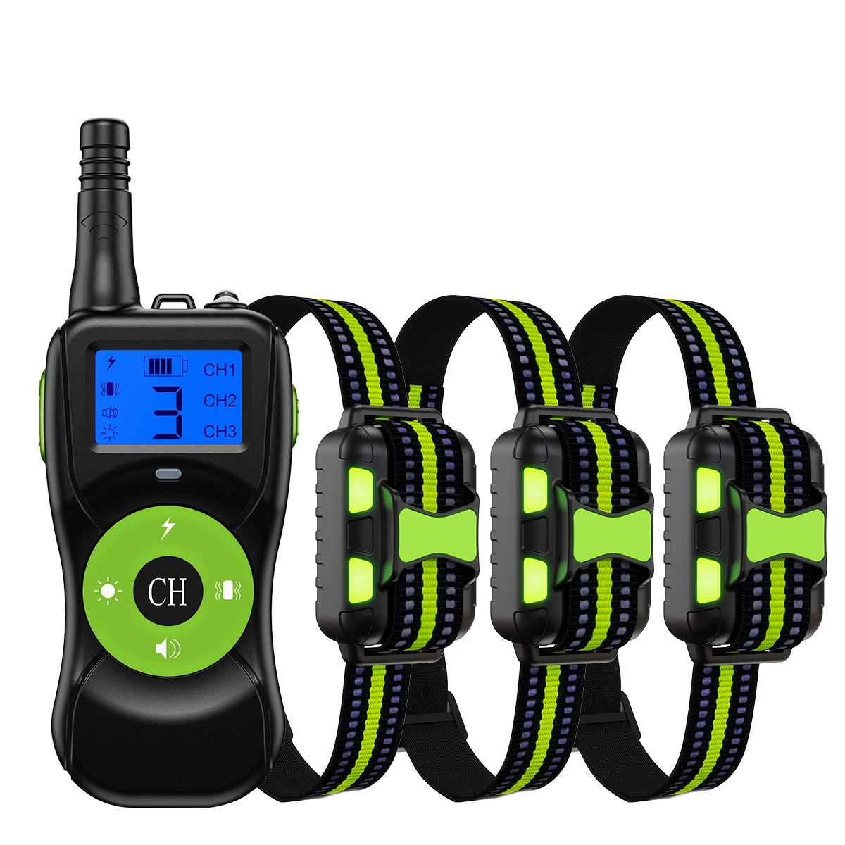 Electric Dog Training Collar 800M Remote Pet Control Waterproof Rechargeable LCD Display Pet Bark Stopper Beep Vibration 2500 Ft