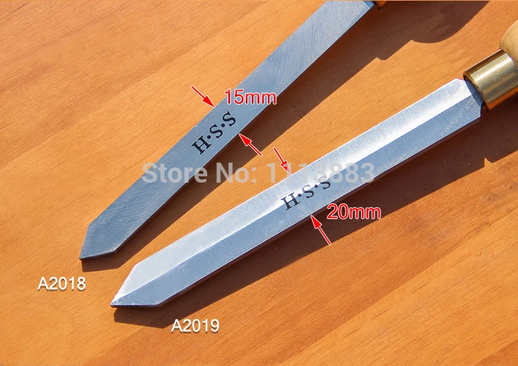 A2018 -2 Parting Chisel or A2019 Diamond Parting Tool Scraper HSS Woodturning Gouge