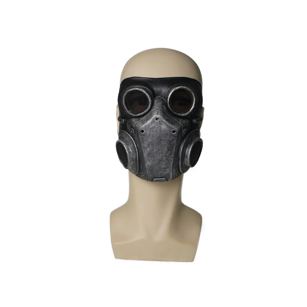 Eraspooky Medieval Steampunk Gas Mask Cosplay Unisex Latex Full Face Mask Halloween Costume Props