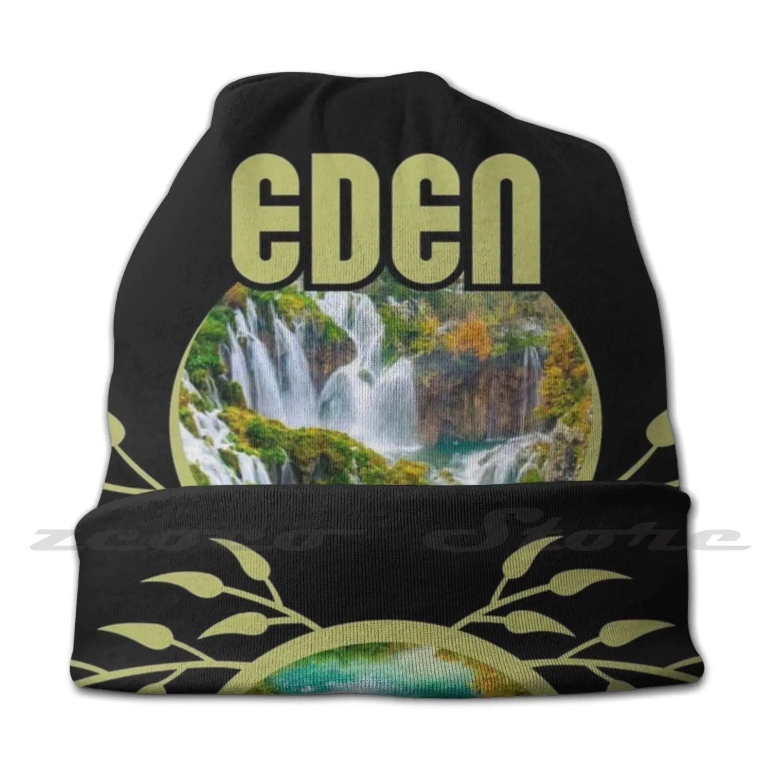 Eden Knit Hat Elastic Soft Personalized Pattern Present Cap God Jehovah Jah Christ Ruler Jesus Earth Creation Creator Lord I M