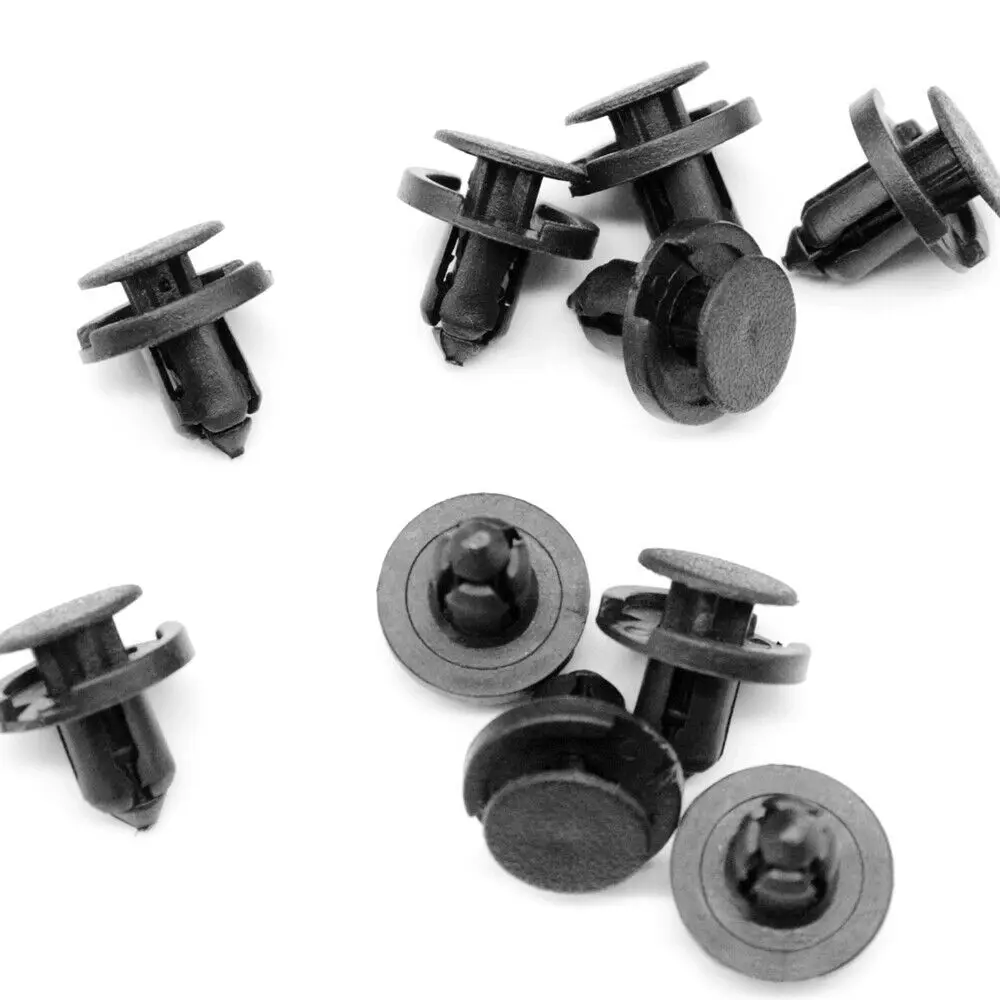 

20 шт., черные нейлоновые зажимы для бампера, ремонтные детали, зажим для Toyota Lexus 90467-08185