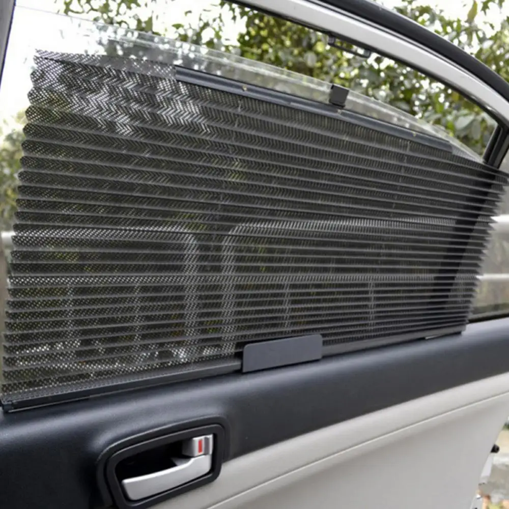 

New Summer Car Automatic Retractable Side Window Curtain Sun Shield Blind Sunshade