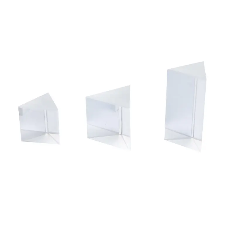 Multiple Sizes Triangular Prism Optical Prisms Glass Physics Teaching Refracted Light Spectrum Rainbow Students Supplies