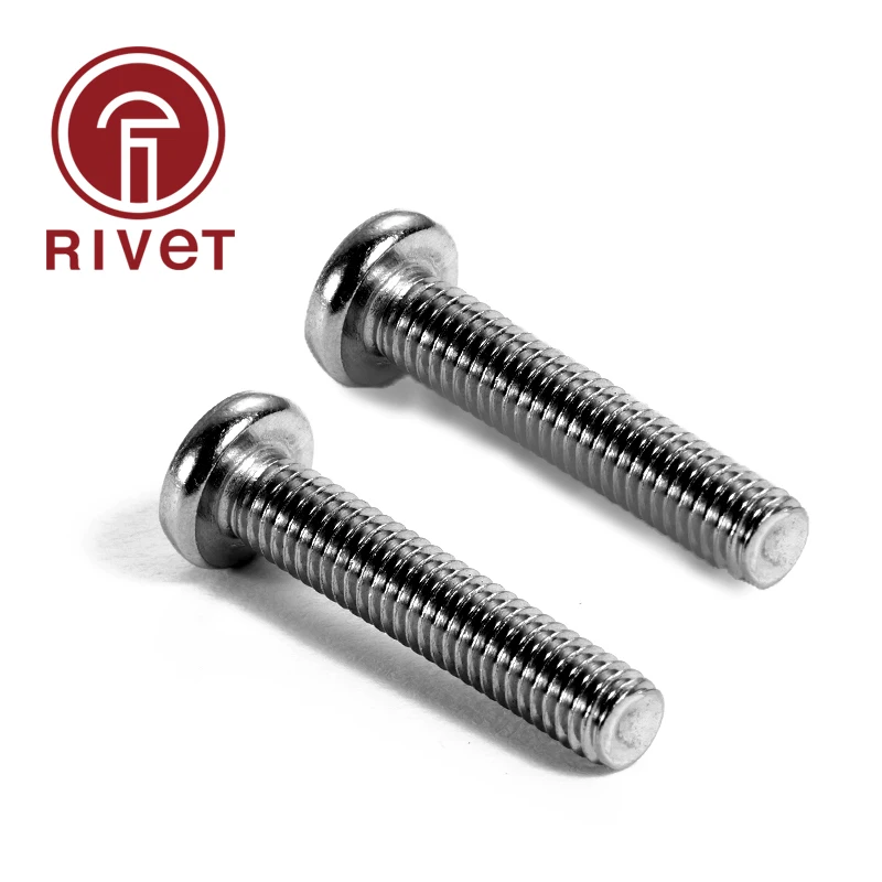 304 A2-70 GB818-85 DIN ISO 7045 M10 Cross Recessed Pan Head Screws Stainless Steel Machine Screw Philips Wood Screw 50/100 PCS