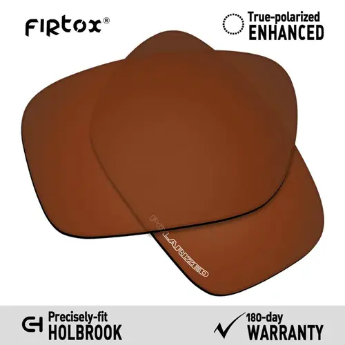 Lentes polarizadas Firtox de repuesto para gafas de sol Oakley Holbrook OO9102 (solo lentes) - Marrón