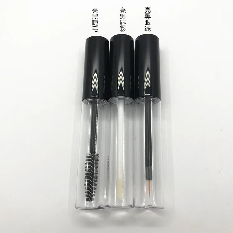10-100 stks 10 ML hoogwaardige DIY Ronde transparante eyeliner buis Lege buizen professionele make-up verpakkingsmaterialen groothandel