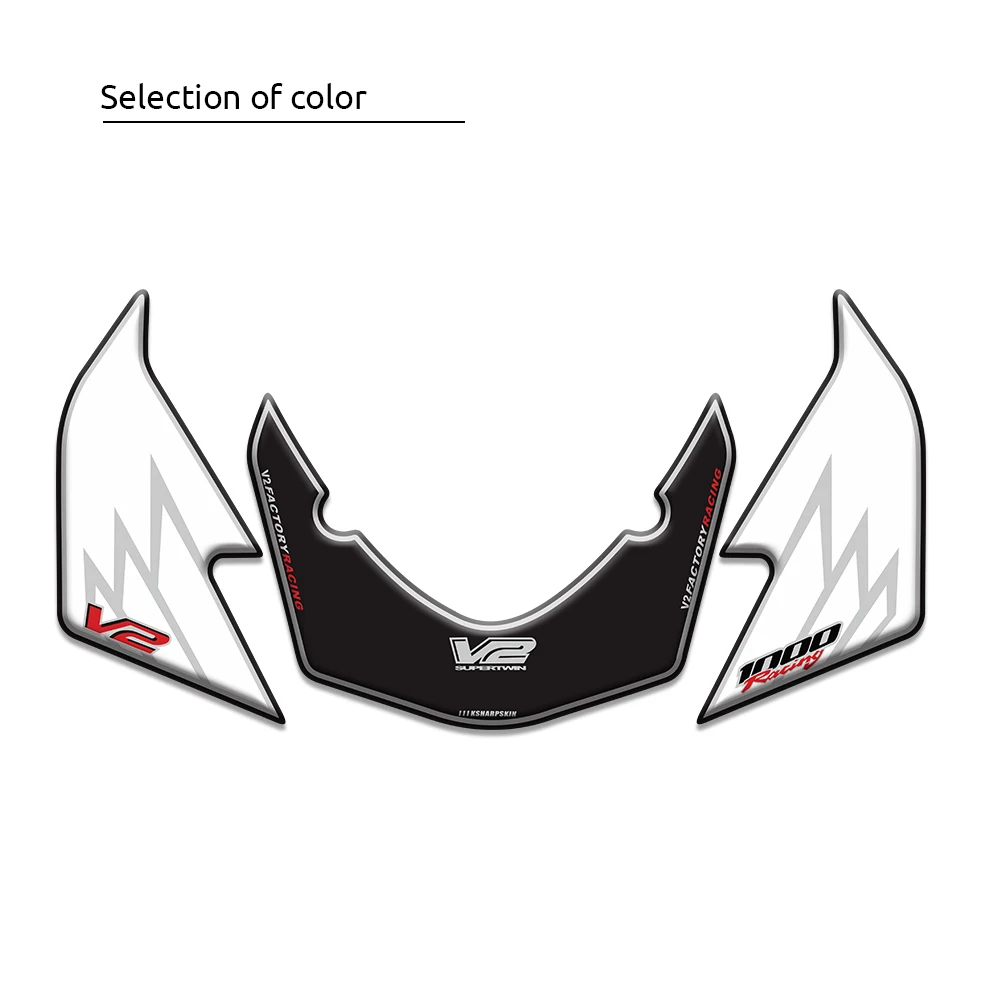 Motorcycle 3D Gel Front fairing sticker edge Paint Scratch Protector stickers For Honda VTR1000  1997 - 2004 For vtr 1000