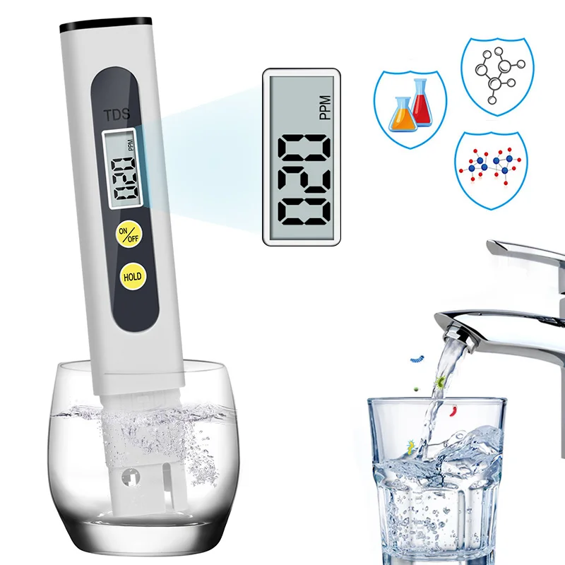 Probador de medidor Digital TDS, pluma portátil 0,01, filtro de alta precisión, medición de calidad del agua, herramienta de prueba de pureza para piscina de acuario
