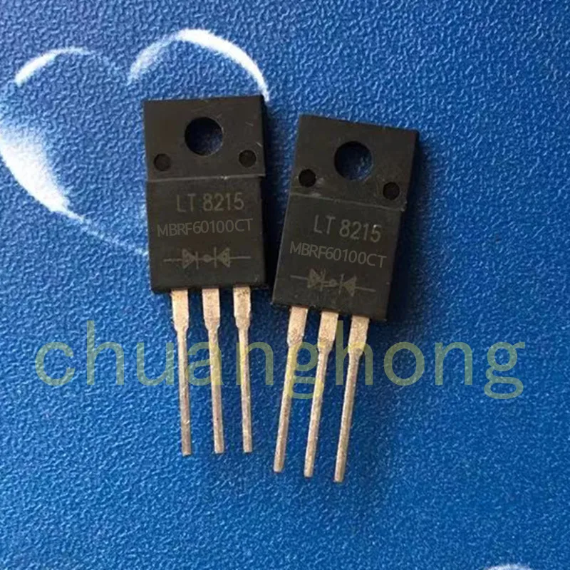 1Pcs/Lot MBRF60100CT 60A 100V Original New MBRF60100 Schottky Rectifier Diode TO-220F