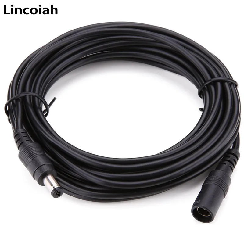 DC Extension Cable 1M 2M 3M 5M 10M 2.1mm x 5.5mm Female to Male Plug for 12V Power Adapter Cord Home CCTV Camera LED Strip Light