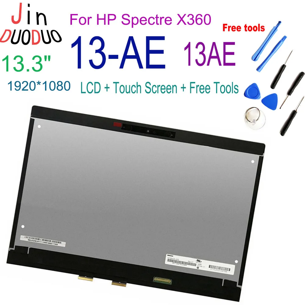 

13.3”Original For HP Spectre x360 13-AE LCD Display Touch Screen Digitizer Assembly For HP x360 13-AE Display Replacement 13AE