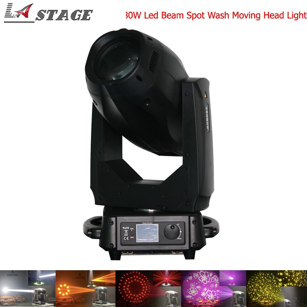 

Free Shipping 380W LED Lyre Moving Head Light Beam Spot Wash 3in1 Light 8 Facet Prism+24 Facet Prism For DJ Disco Nightclub