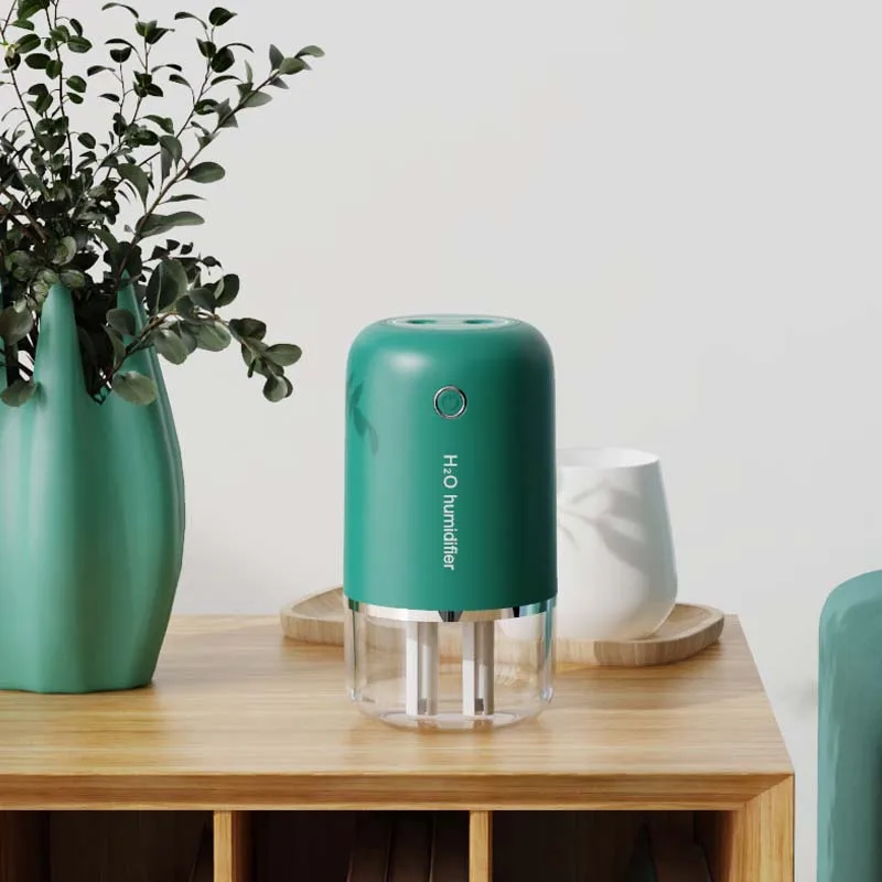 2022 جديد لاسلكي الهواء المرطب للمنزل سيارة المرطب صغيرة المحمولة النفط ناشر رائحة رائحة 500 مللي ضباب صانع مع ضوء