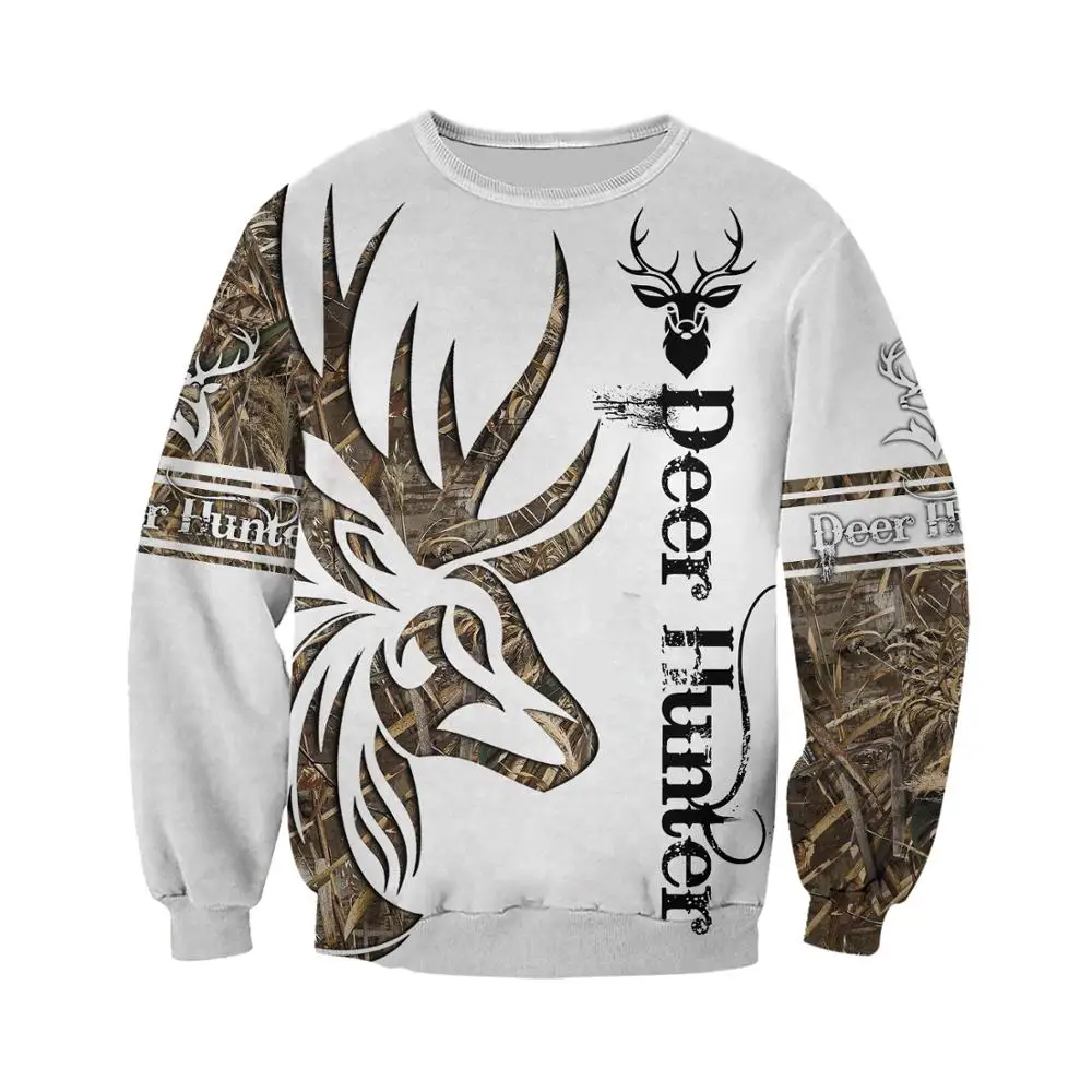 forest hunting deer Tatoo 3D Printed Men Hoodies/sweatshirts Retro Harajuku Fashion Hooded Autumn Hoody Casual streetwear YS-417