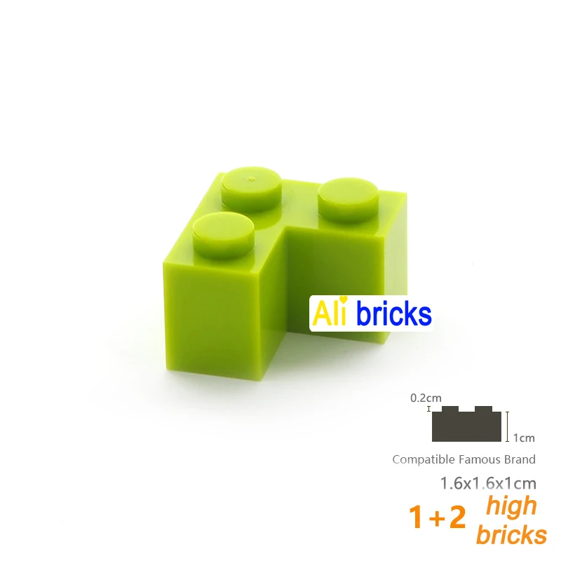 15pcs DIY Building Blocks Thick Figures Bricks 1+2 Dots Educational Creative Size Compatible With 2357 Plastic Toys for Children