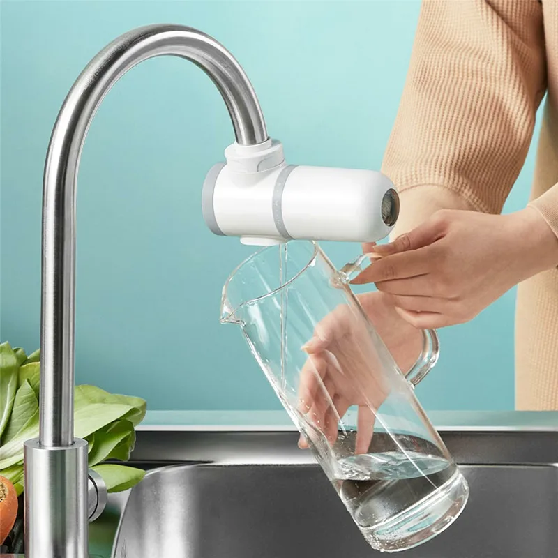 Xiaomi Mijia ก๊อกน้ำเครื่องกรองน้ำห้องครัว Tap Water Filter Activated Carbon Percolator สนิมแบคทีเรียกรอง