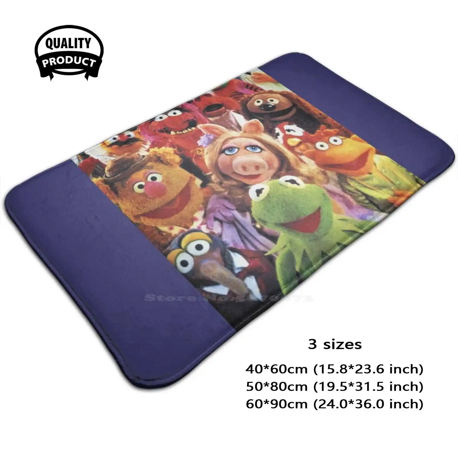 The Show - Vintage Cast Retro Tv Soft Cushion Home Carpet Door Mat Car Rug Kermit Fozzy Bear Retro Tv Retro 80S Tv Show 70S